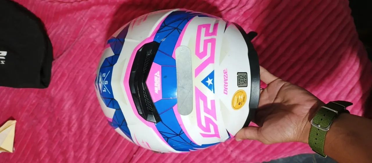 Vendo capacete ls2 draze rosa - Foto 2