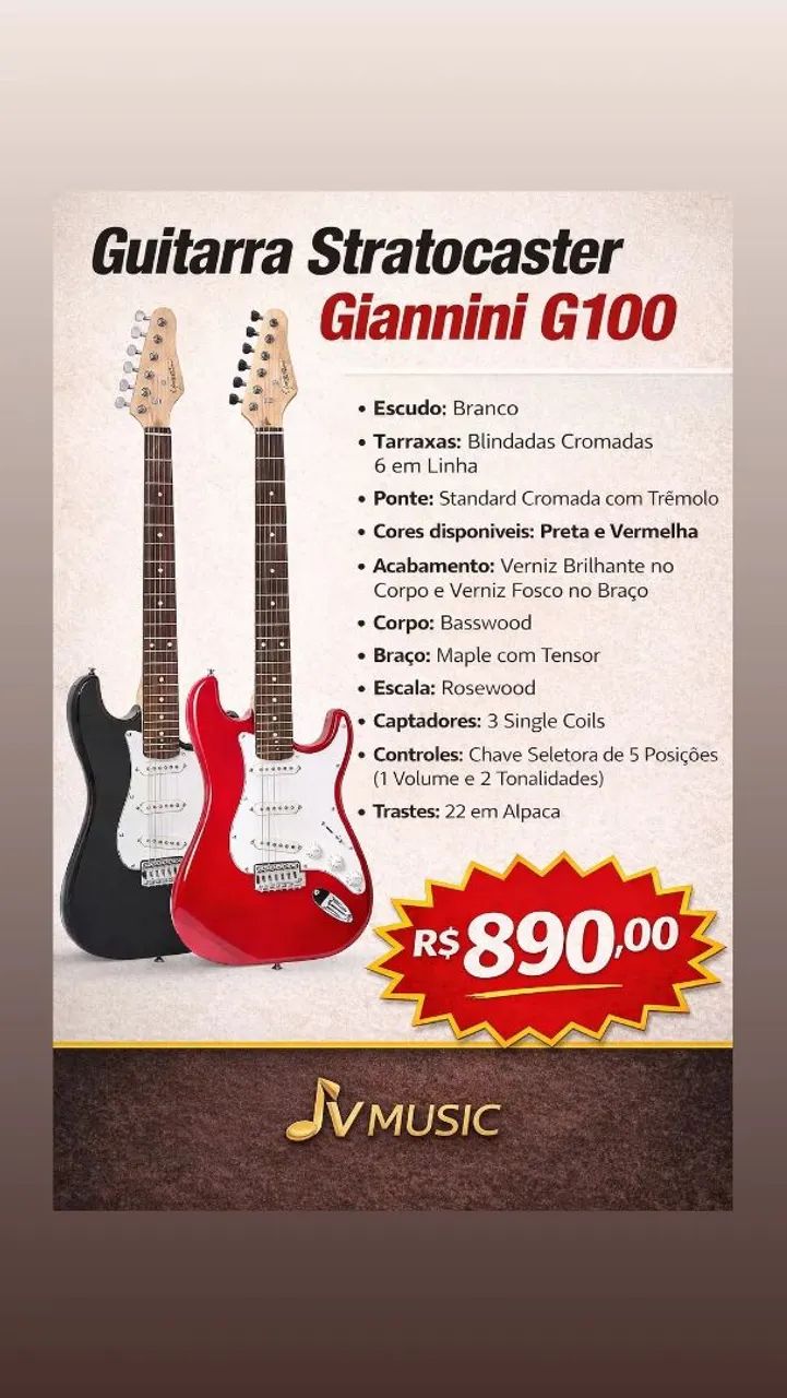 Guitarra Stratocaster Giannini 