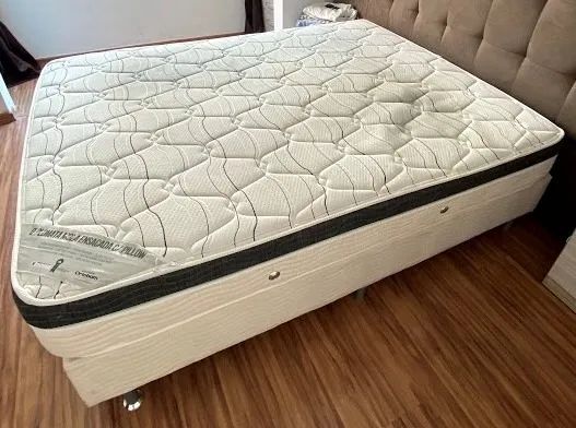 Cama Queen Ortobom Diplomatas Molas Ensacadas com base - Foto 2