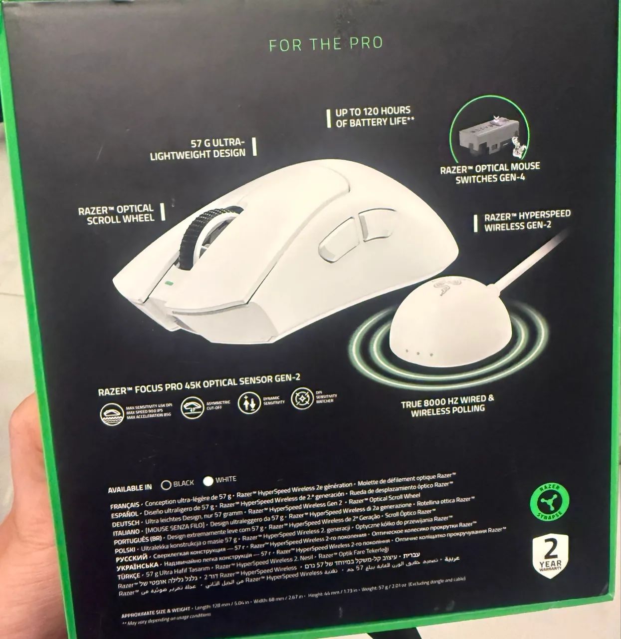 Mouse Razer deathadder V4 Pro - Foto 2