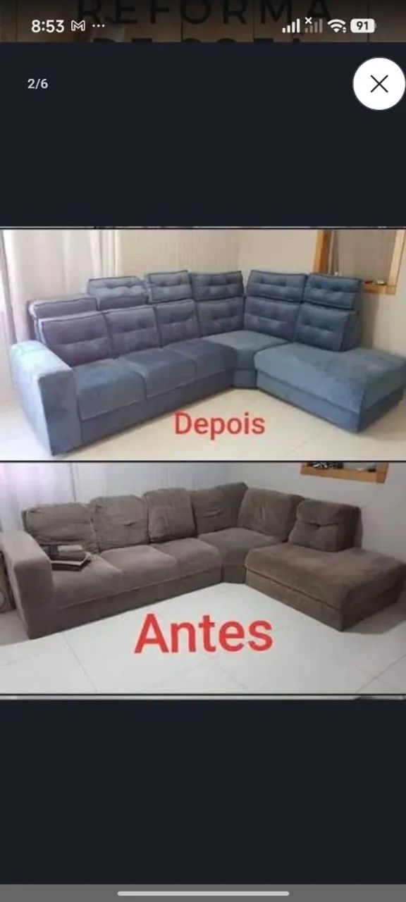 REFORMA-SE SOFA EM GERAL ORÇAMENTO PELO ZAPIU 75.99200.5384 - Foto 2