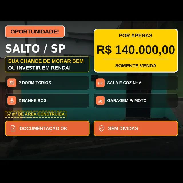 Casa à venda em Salto - SP 2 quartos - Foto 2