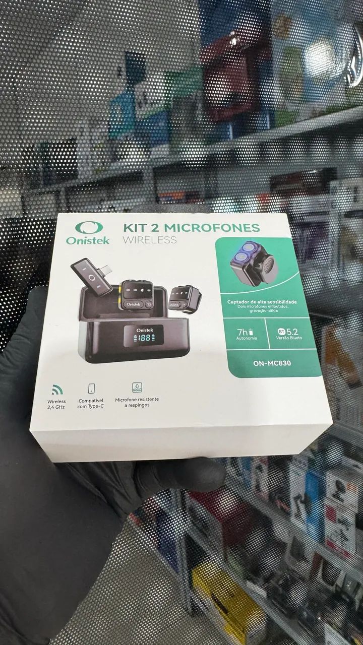 Kit 2 Microfones de Lapela Wireless Alta Sensibilidade e Autonomia para suas Gravações - Foto 3