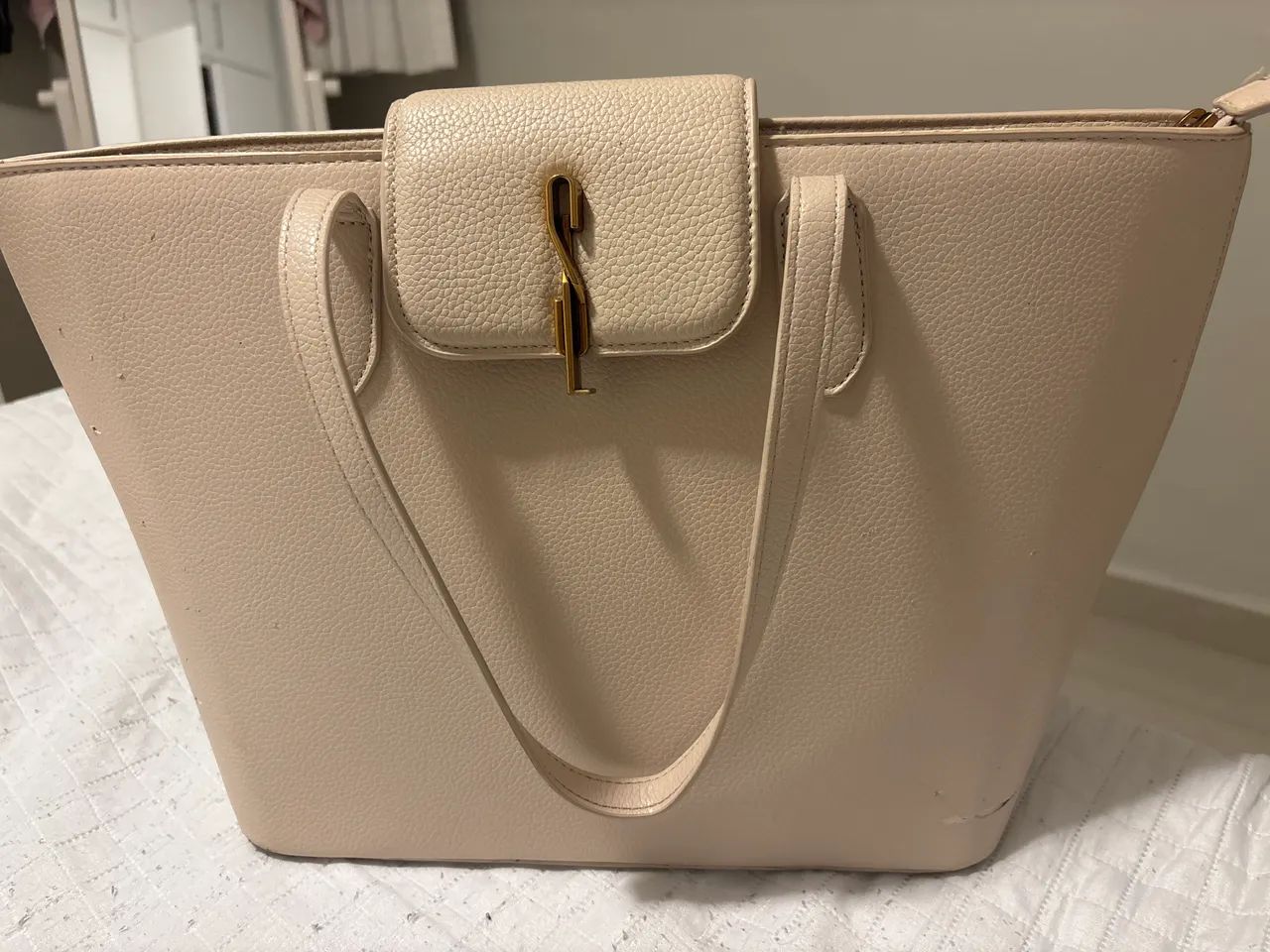 Bolsa Santa Lolla Couro branca - Foto 2