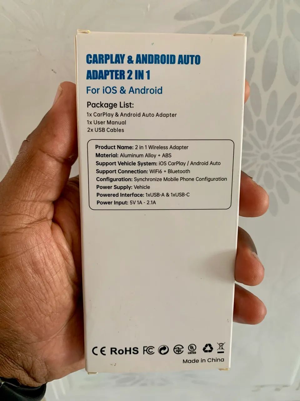  Carplay Adaptador Sem Fio Car Play Android Auto 2 Em 1 Usb Car Play Wireless Automático - Foto 5