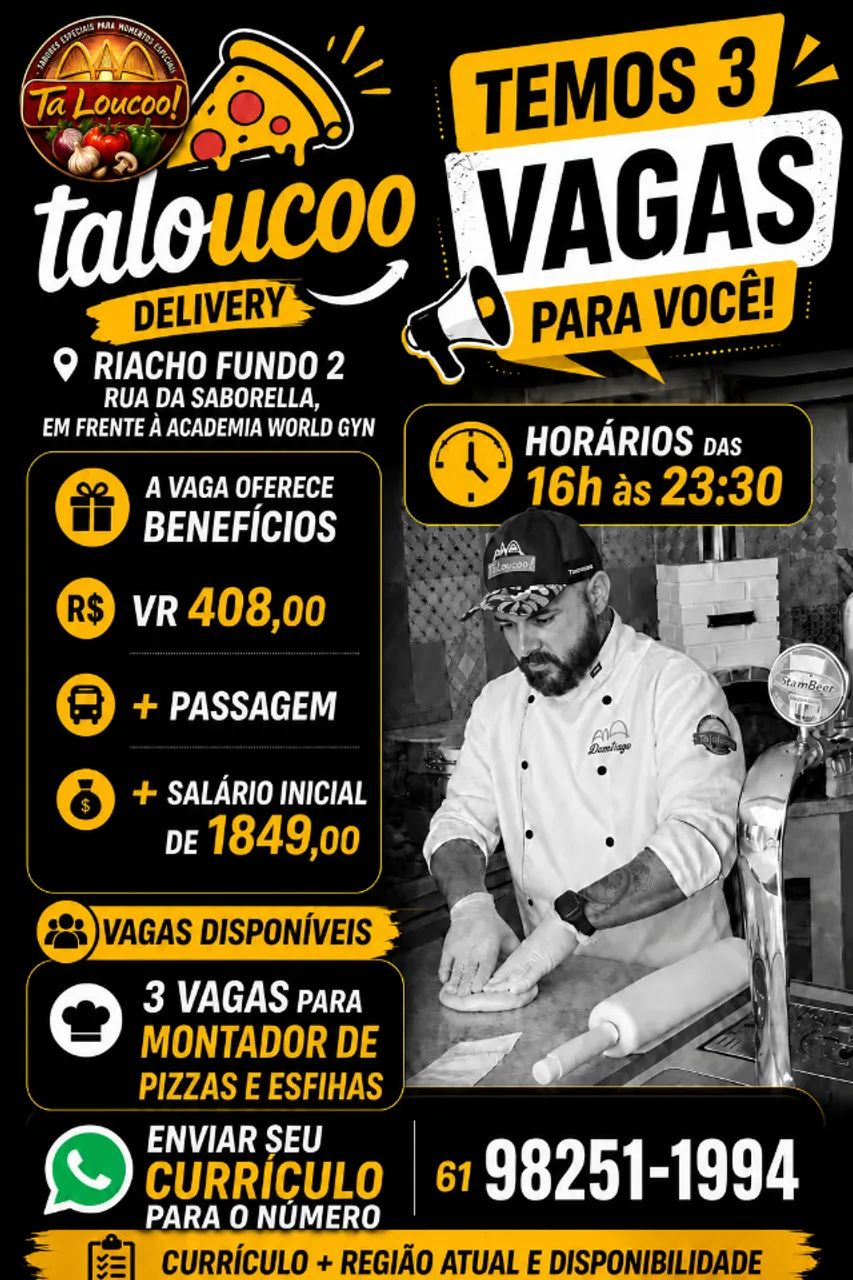 PIZZARIA RIACHO/RECANTO CONTRATA
