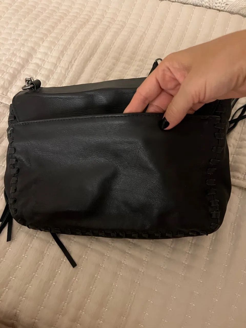 Bolsa COURO franjas  - Foto 4