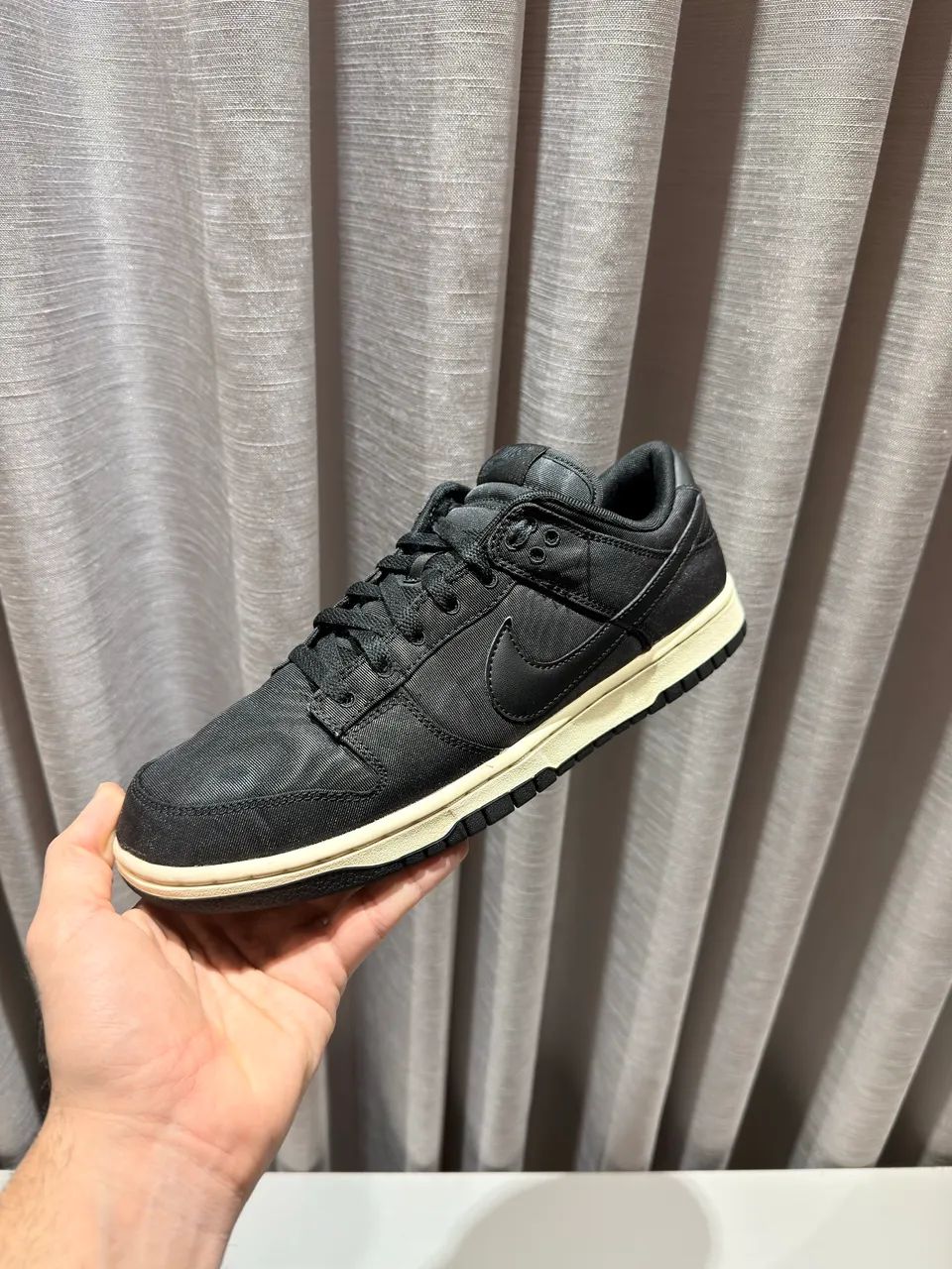 Tênis Nike Dunk Low Black Canvas - Foto 3