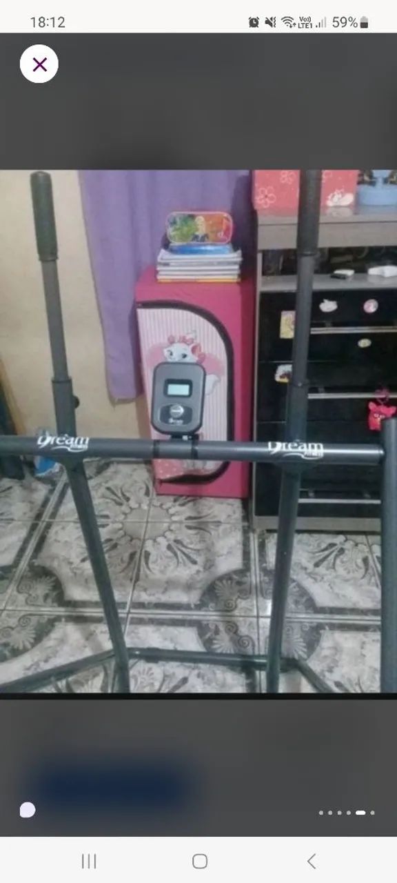 Aparelho de ginástica simulador de caminhada esteira