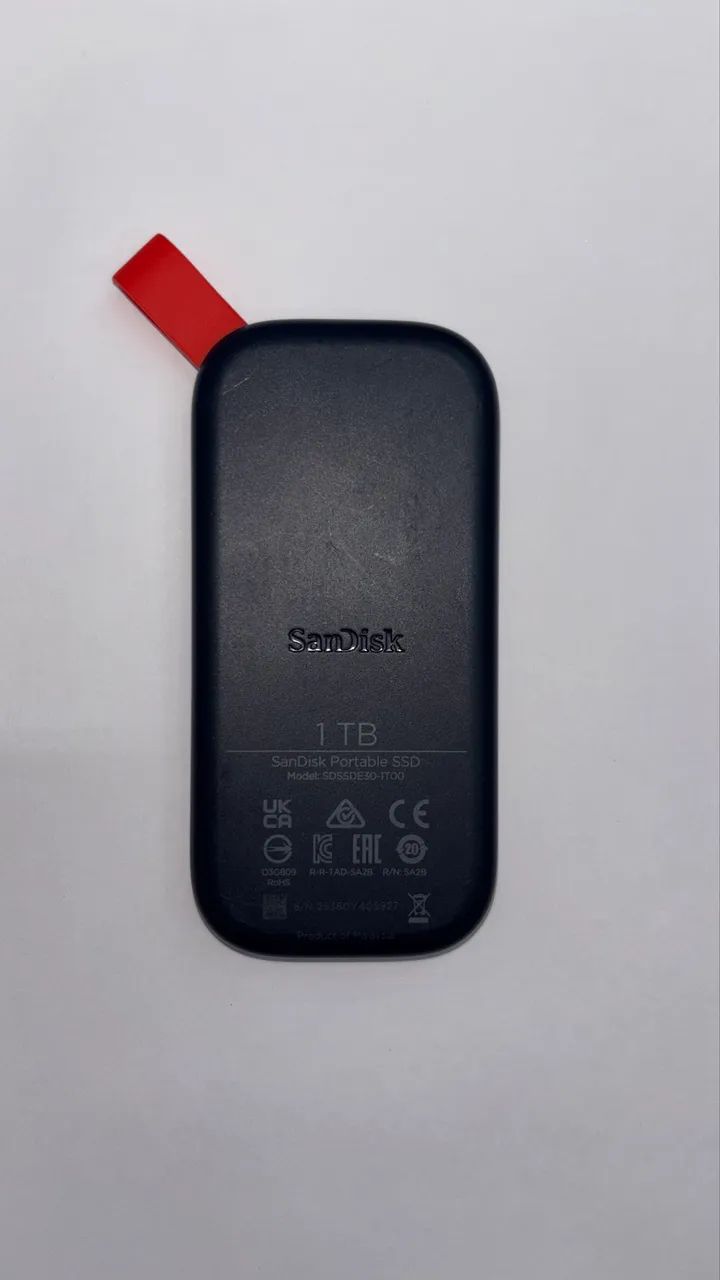 SSD Portátil Tipo C 1T (1 Tera) Sandisk - Armazenamento - Laguna