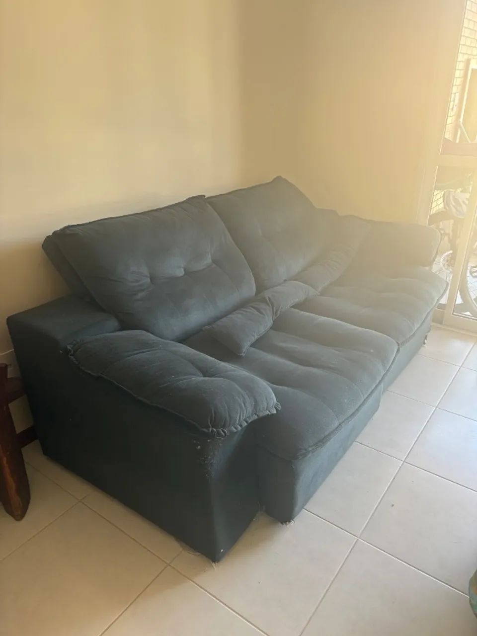Sofá-Cama 3 Lugares Reclinável Dobrável  - Foto 3