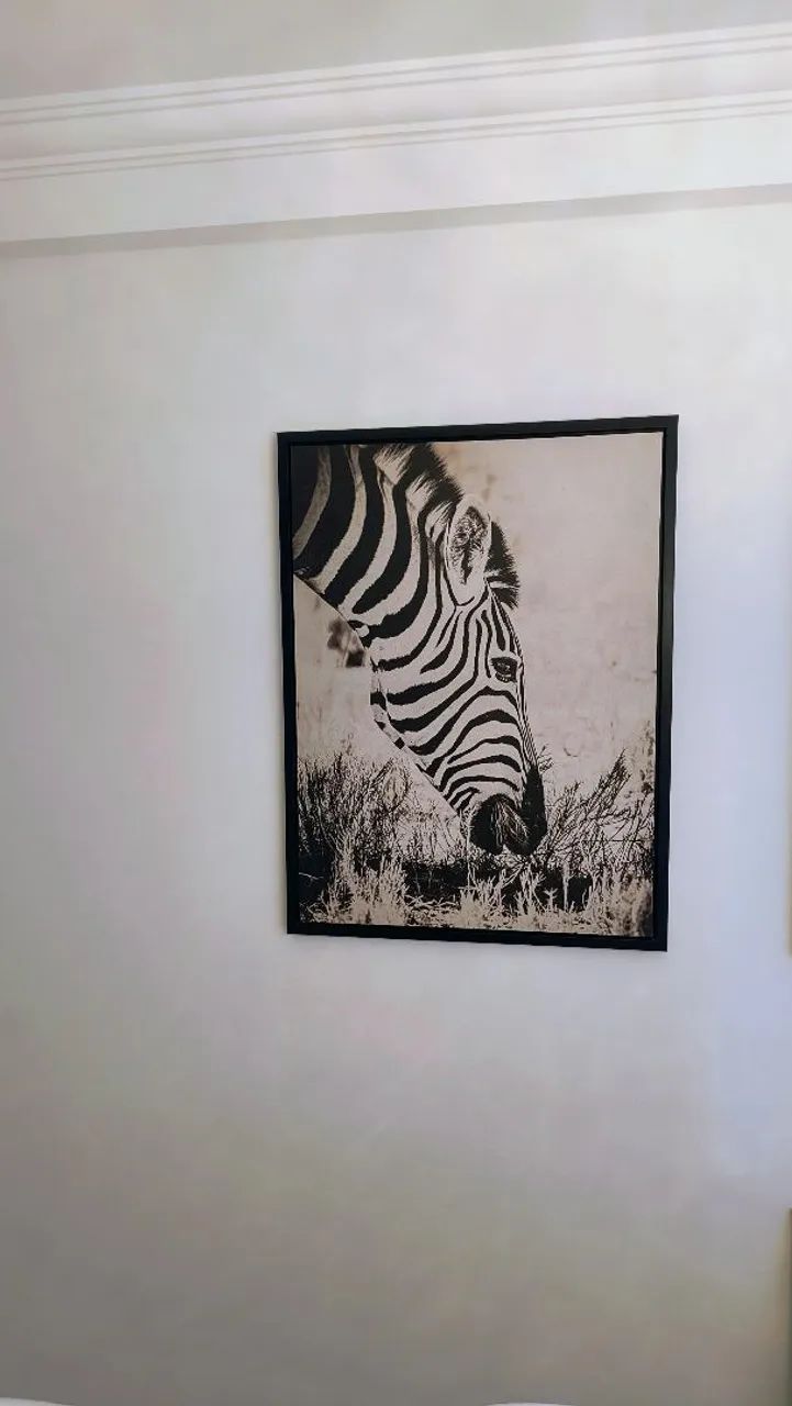 Quadro de zebra em canvas - Foto 2
