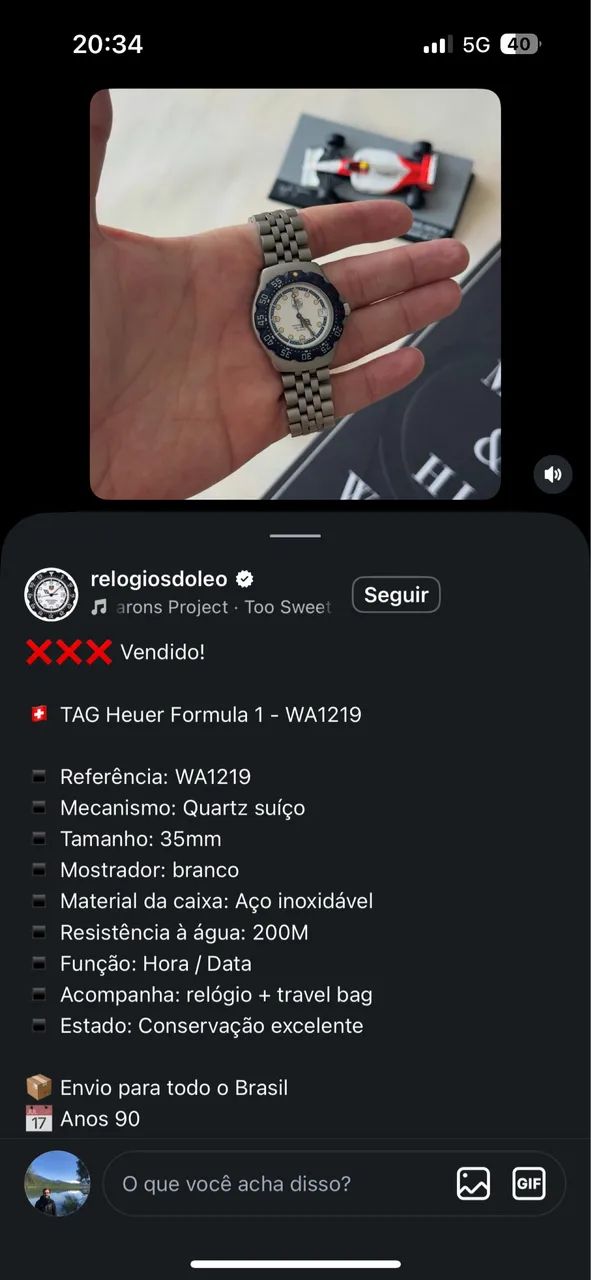 Tag Heuer Formula 1 - Raro  - Foto 5