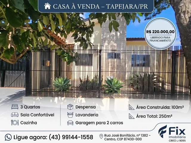CASA À VENDA - TAPEJARA/PR
