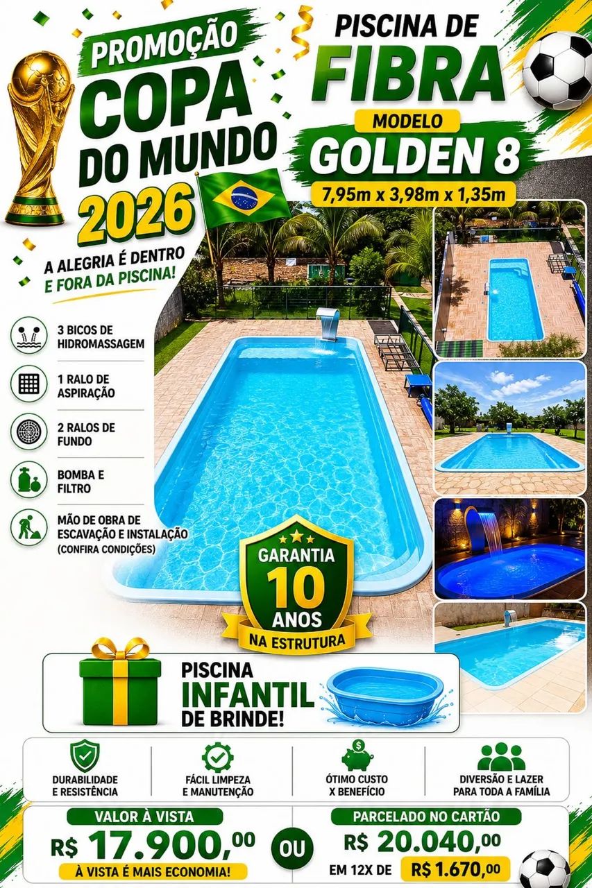 Piscina de fibra