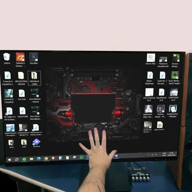 monitor gamer profissional Ultrafino 27 polegadas Full Hd IPS HDMI tela anti reflexo