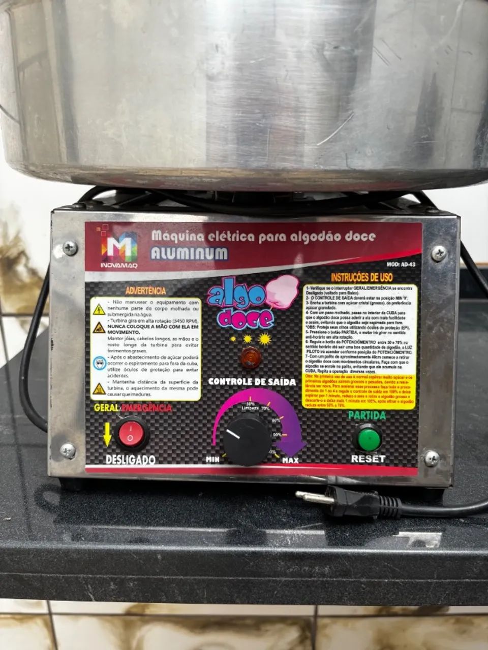 Máquina de algodão doce  - Foto 3