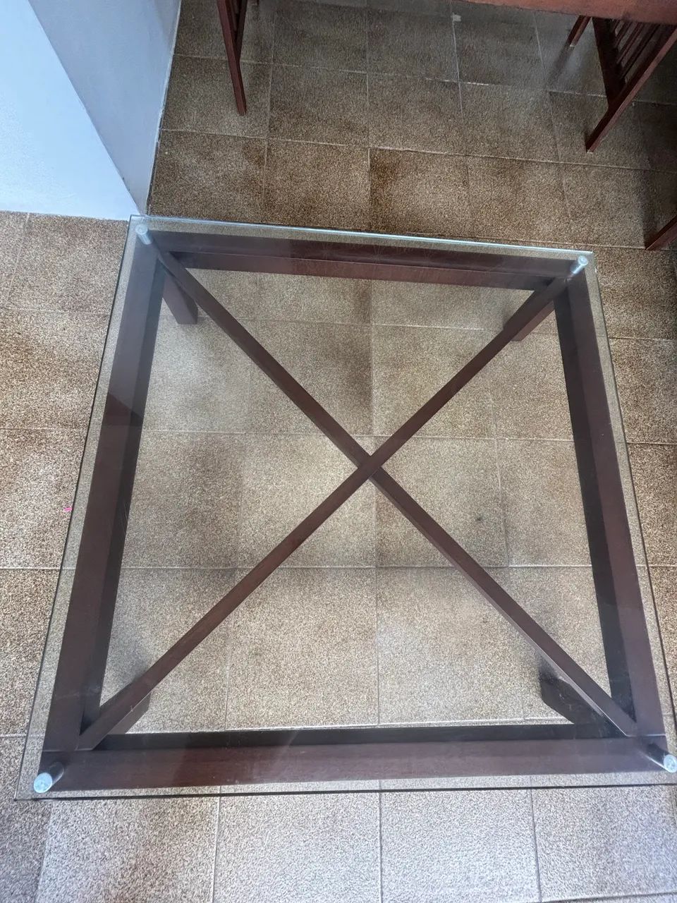 Mesa de centro madeira e vidro  - Foto 4
