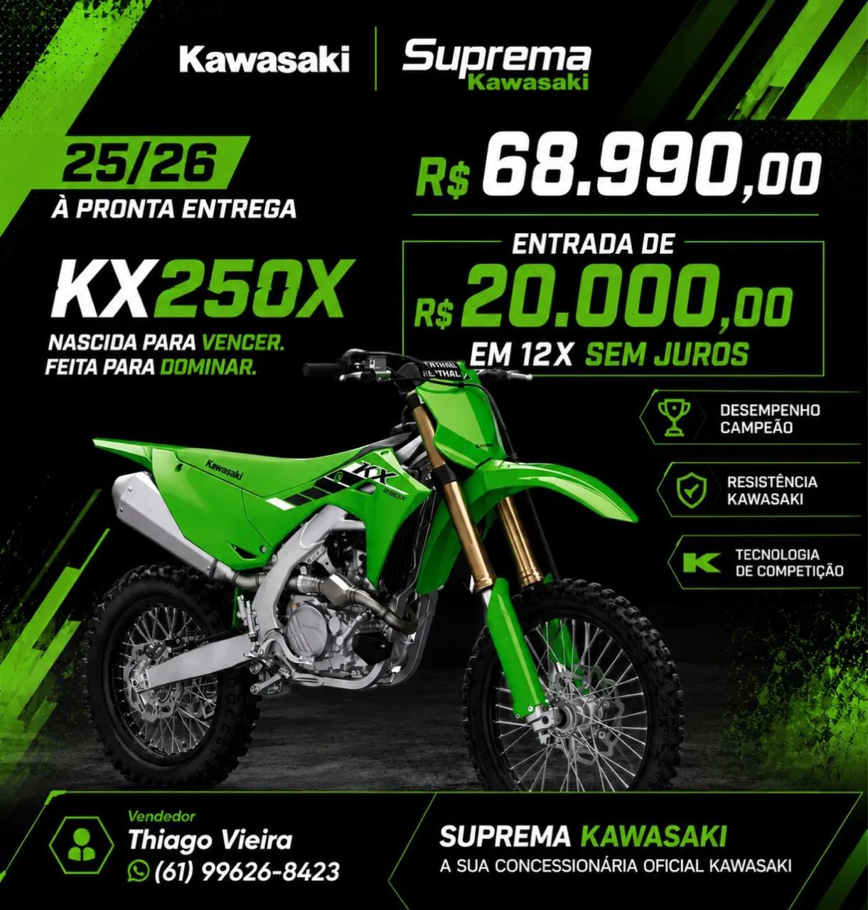 土佐 SP Kawasaki 250 X 2026 - 1494319678 | OLX