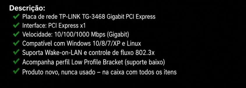 Adaptador de rede TP-LINK TG-3468 - Foto 2
