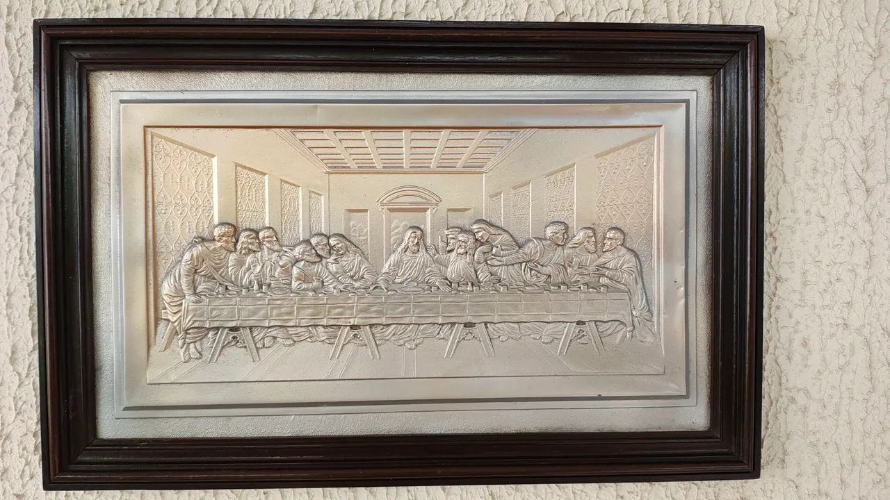  santa ceia  quadro  - Foto 3