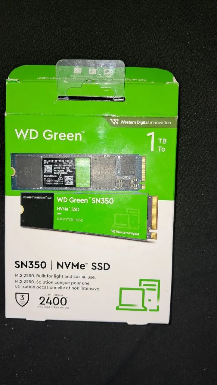 SSD NVME M2 3.0 WD GREEN 1TB - Foto 2