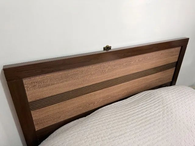 Kit cama quarto - Cabeceira, criado mudo e cômoda - Foto 5
