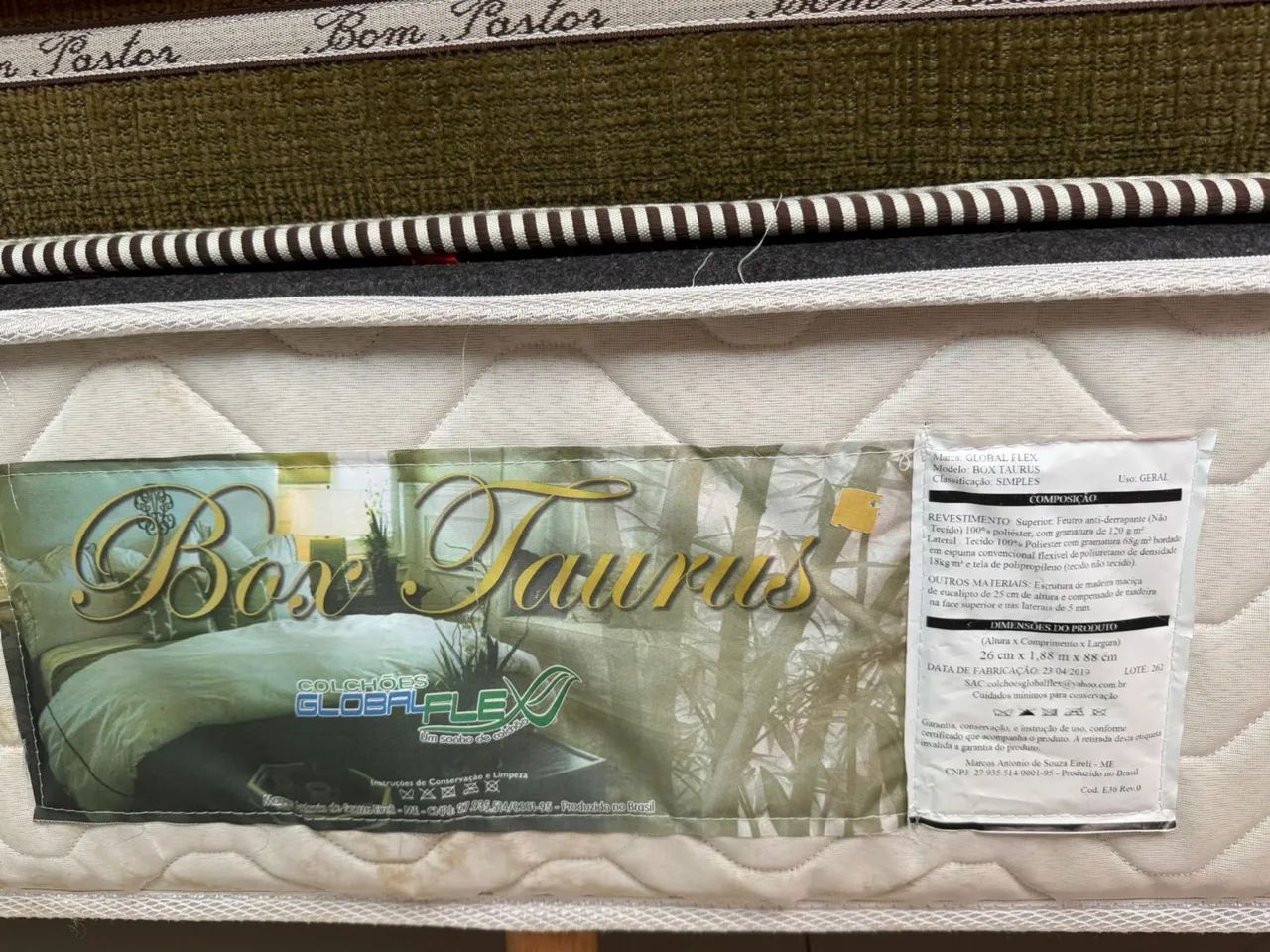 Vendo cama box + colchão solteiro bom pastor  - Foto 3
