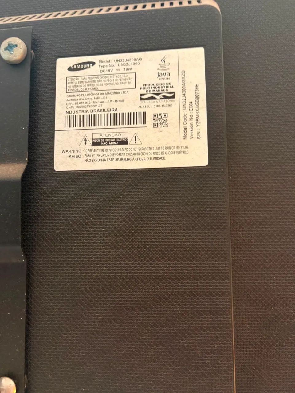 TV Samsung 32 polegadas SmartTv Modelo UN32J4300AG Bem conservada. Valor R$ 500,00 - Foto 4