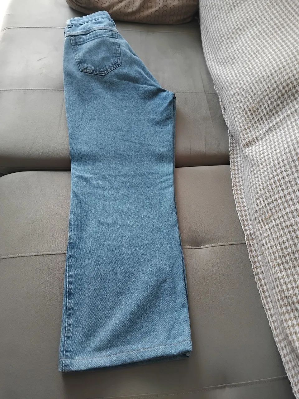 Calça wide leg jeans NOVA tam 42 - Foto 4