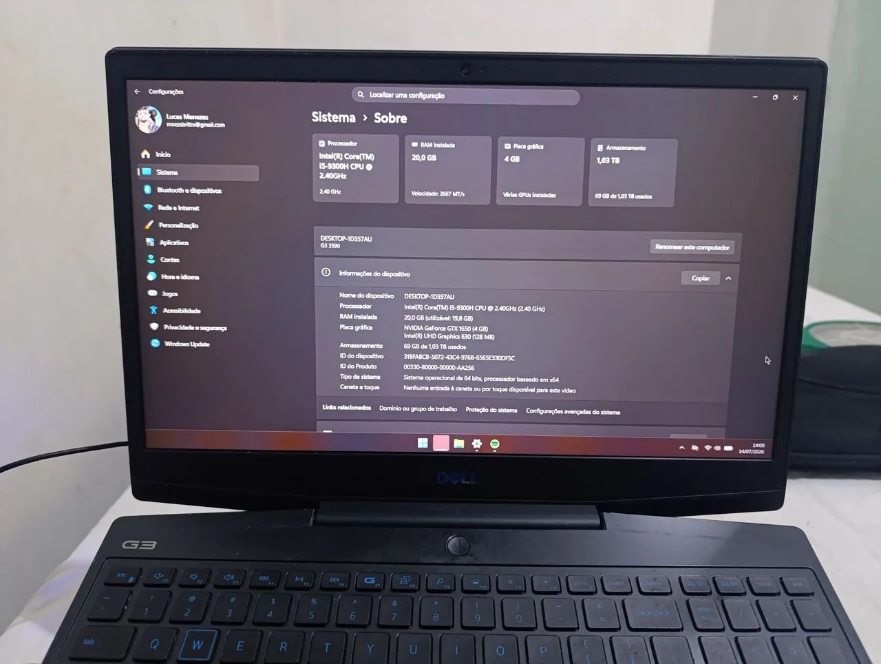 Notebook Gamer Dell G3  - Foto 4
