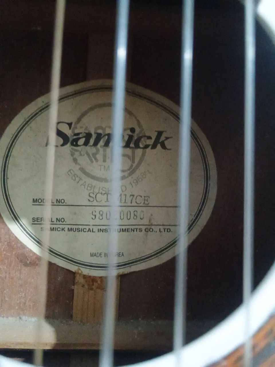 Violão Nylon Samick com captador eletrônico  - Foto 3