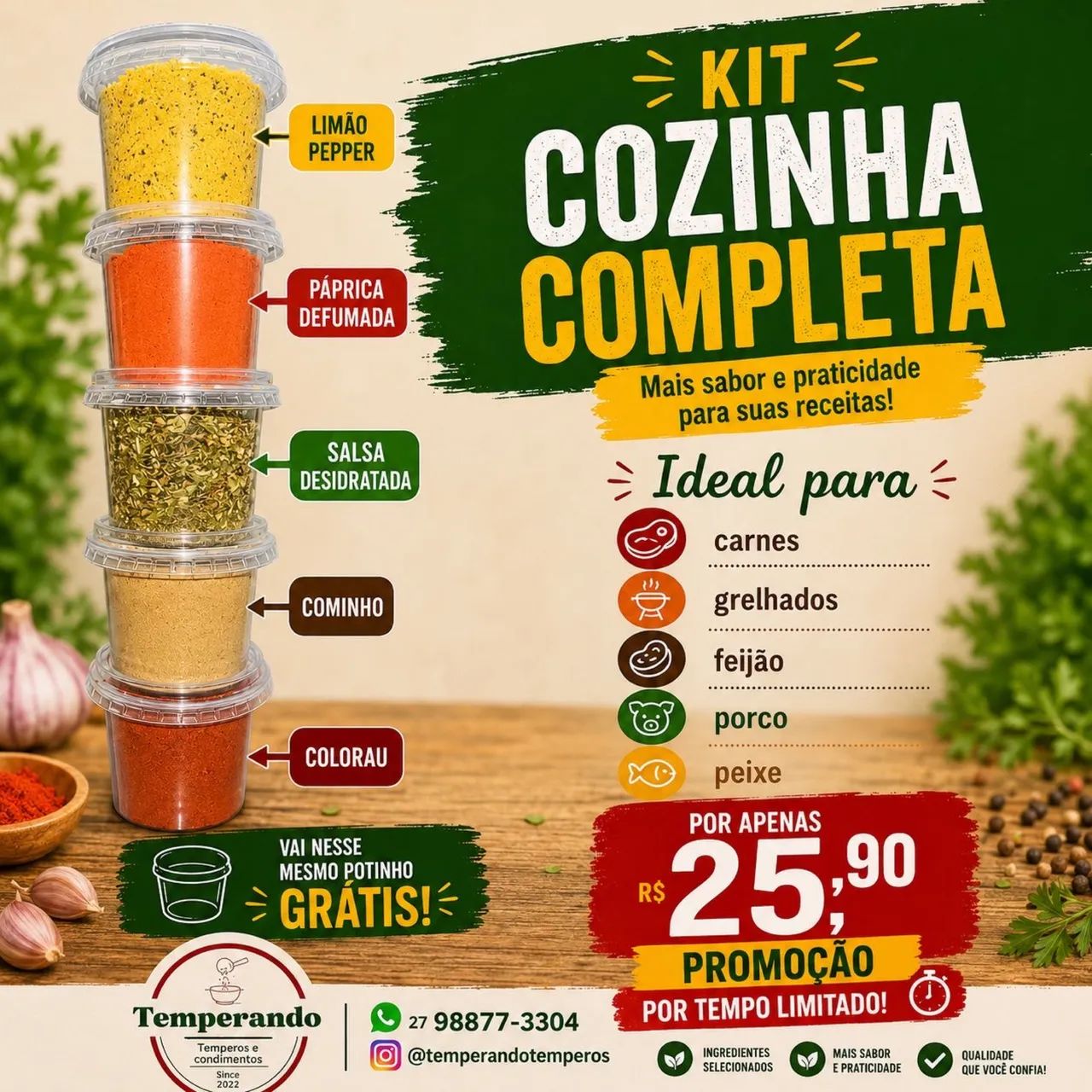 KIT TEMPERO - Foto 3