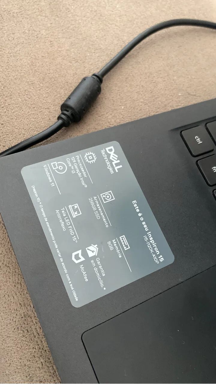 Vendo notebook, dell isnspirion 15 i3 - Foto 2