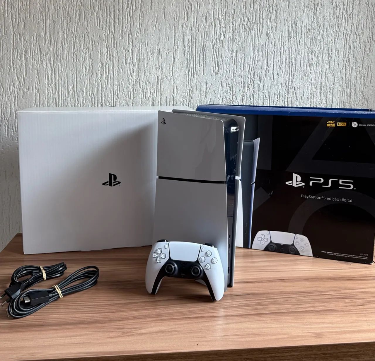 Ps5 Slim 1TB digital + Caixa e controle 
