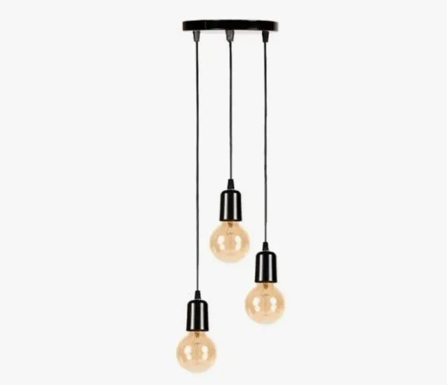 Luminária pendente triplo