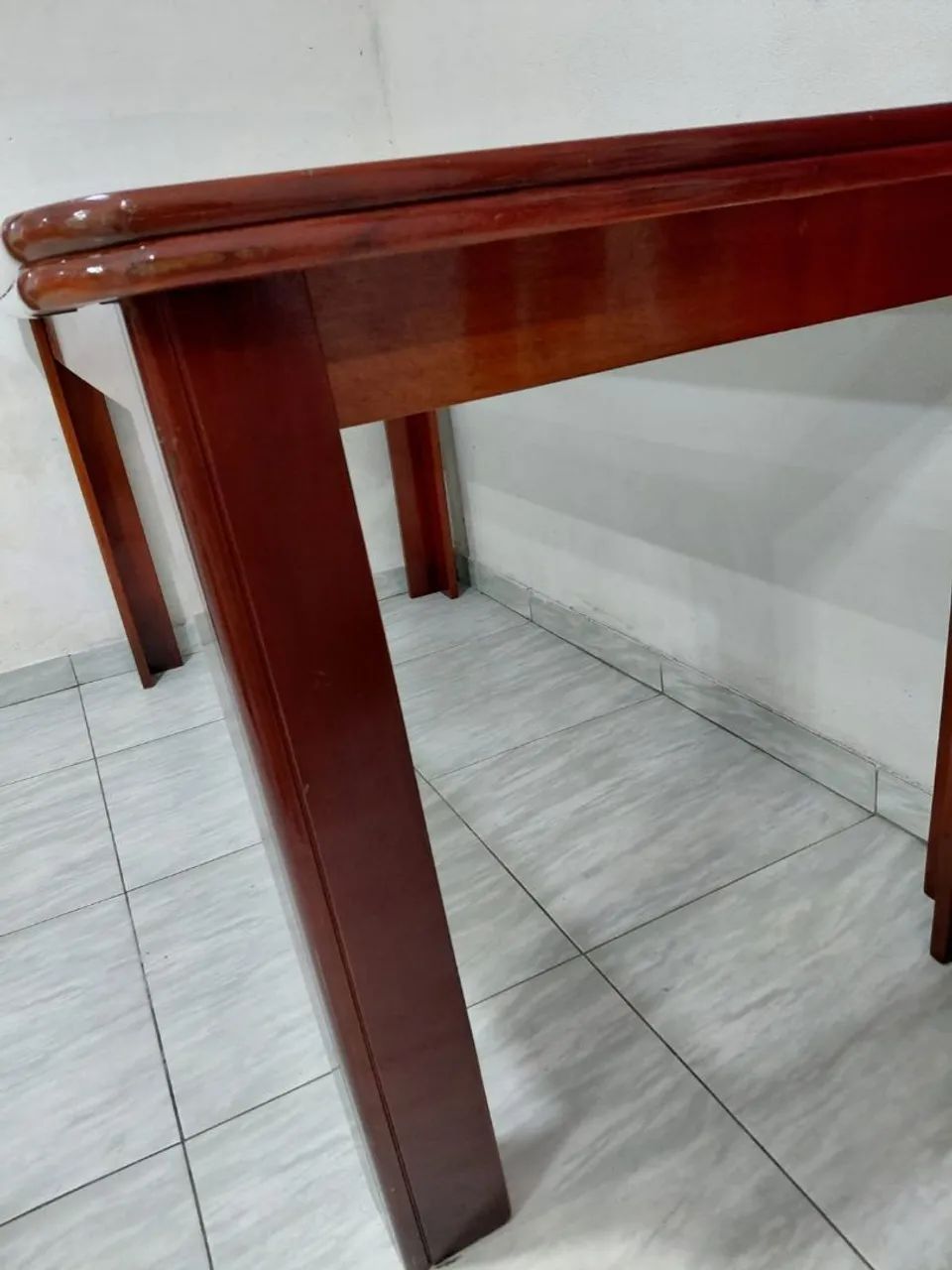 Mesa de madeira e vidro  - Foto 2