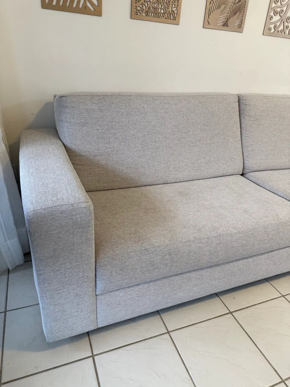 Sofá em linho 2,5m - Foto 2