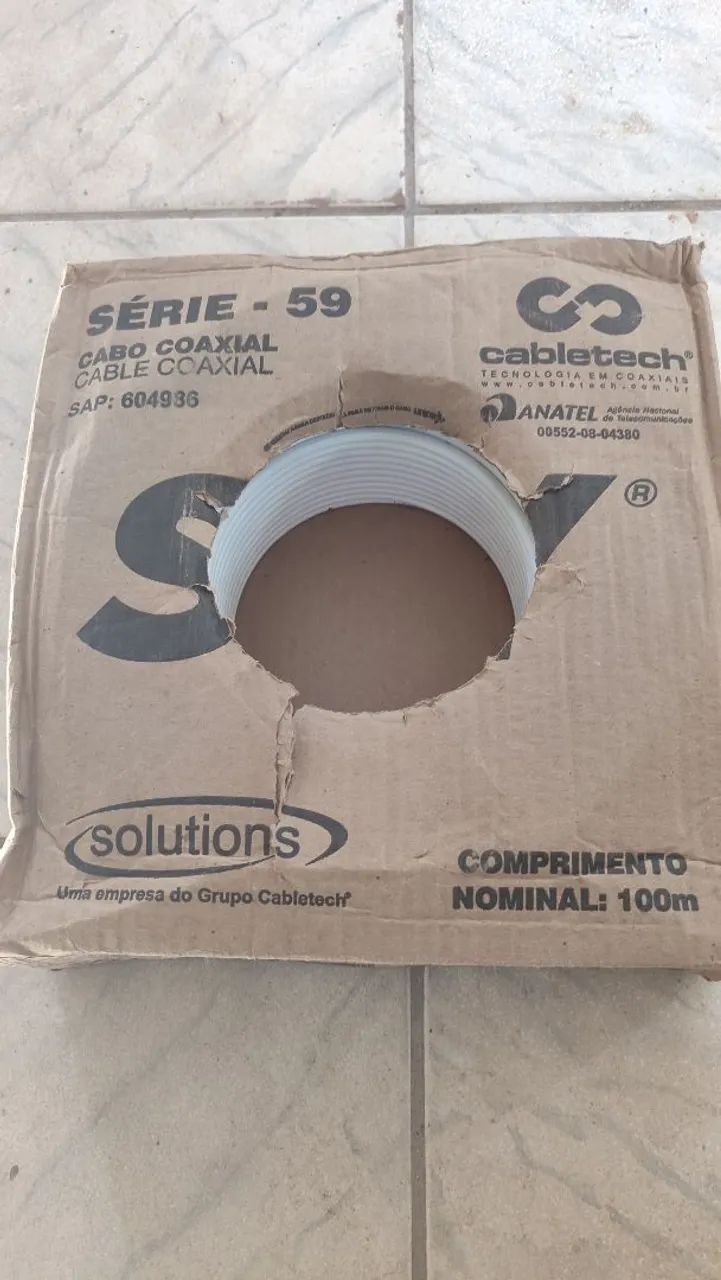 Cabo coaxial RG59