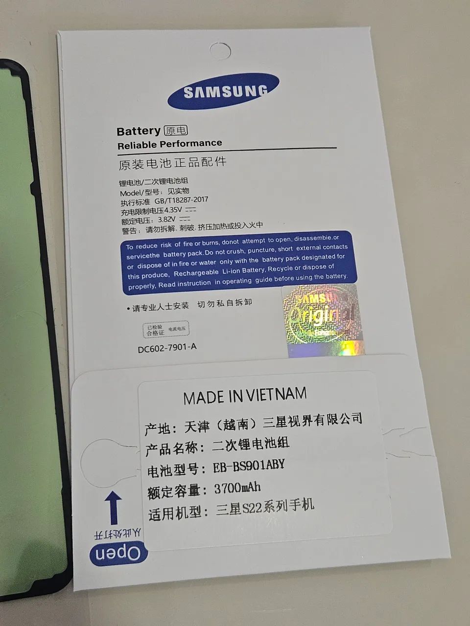 Bateria Original Samsung Galaxy S22 - Foto 2