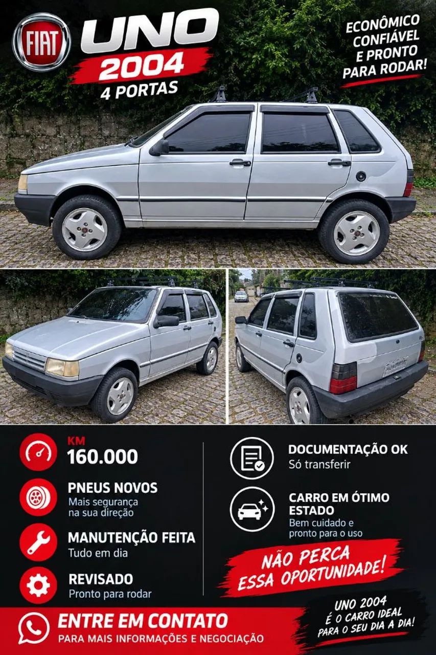 Fiat Uno Mille 1.0 Fire/ F.flex/ Economy 4P 2003