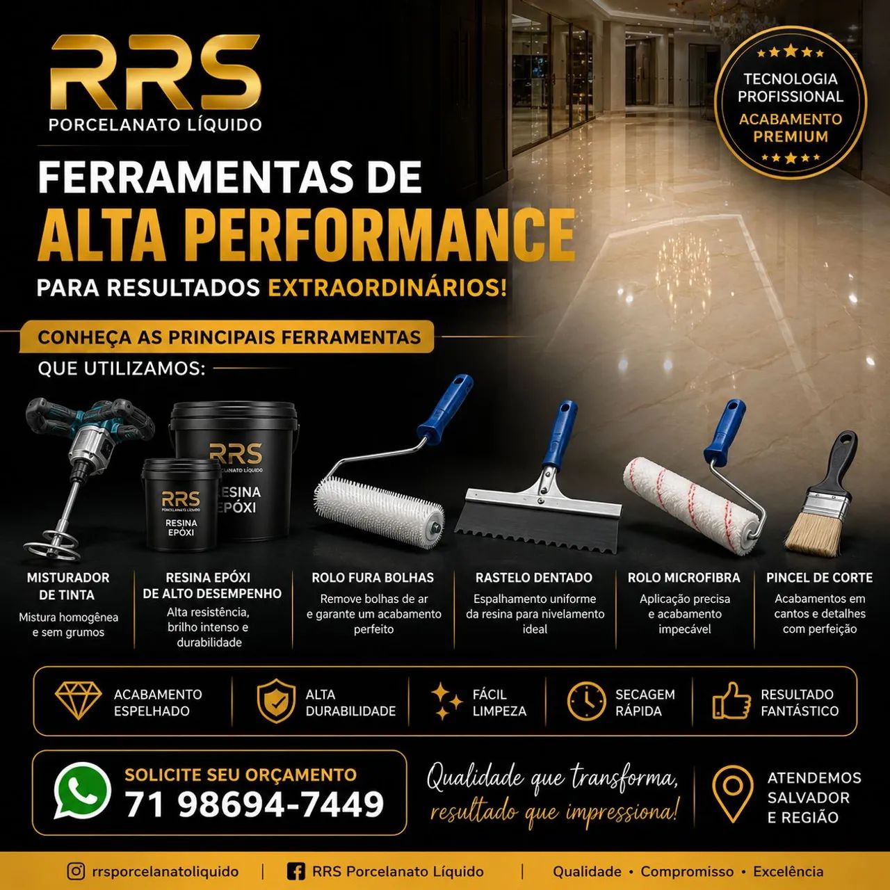 Aplicação de porcelanato liquido  - Foto 5
