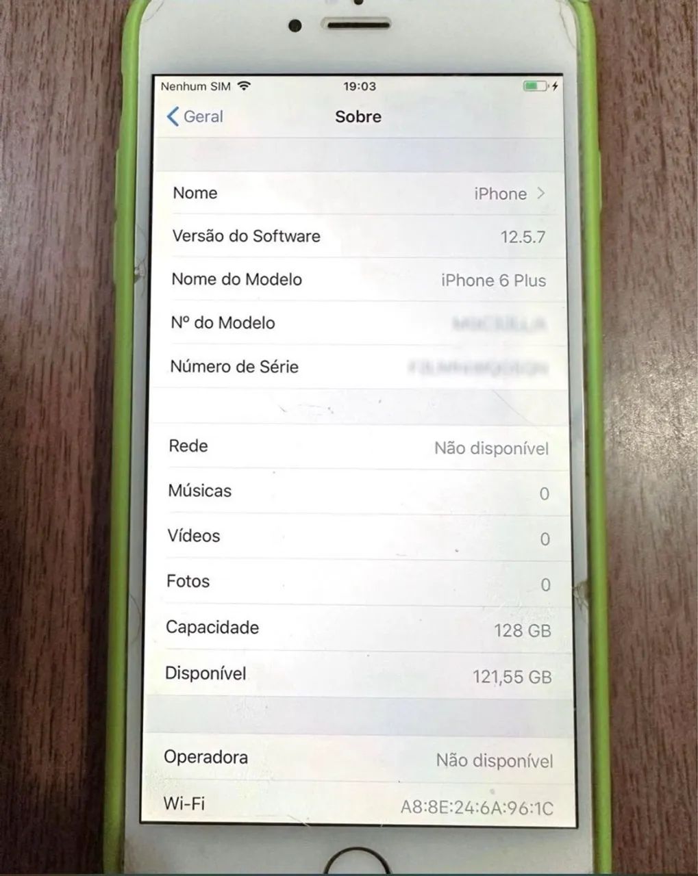 iphone 6 plus 128gb branco - Foto 5