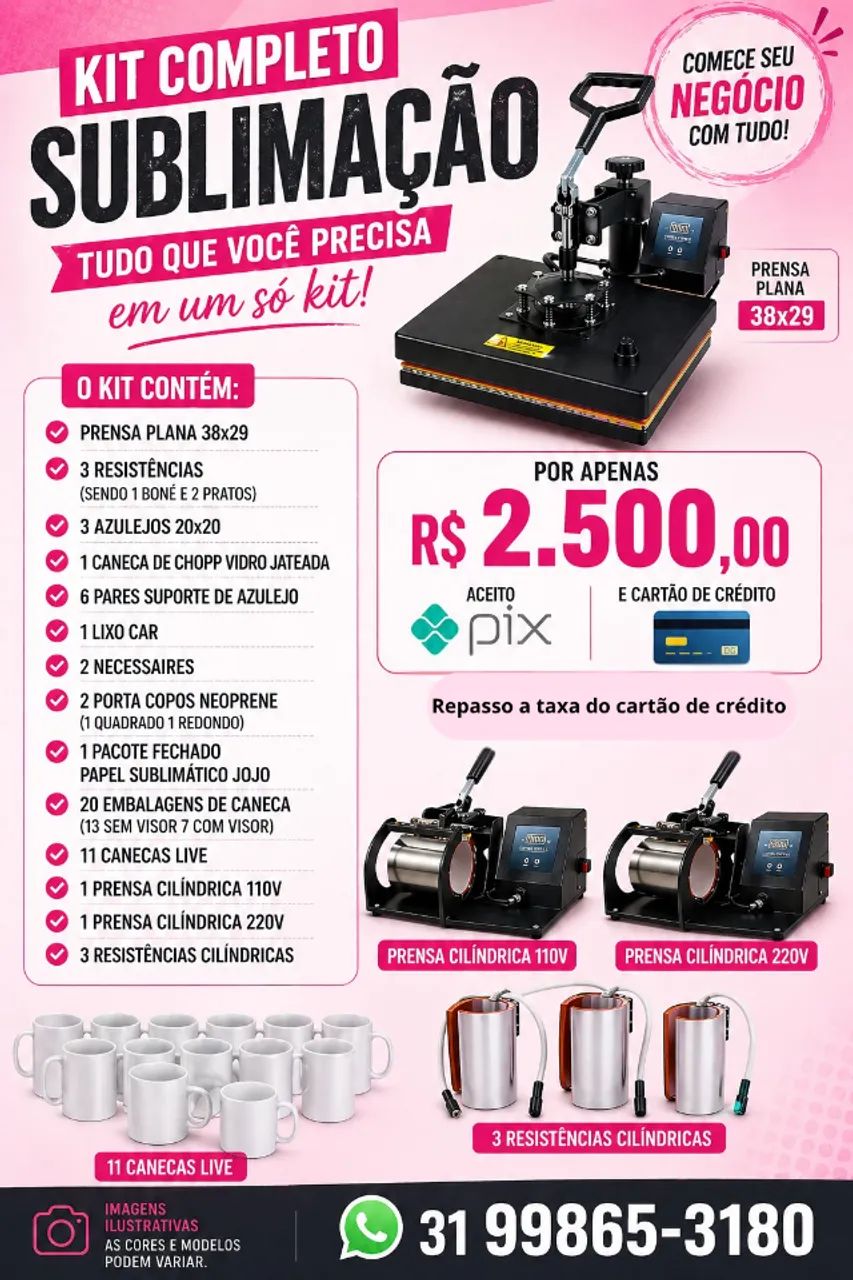 Kit sublimação 