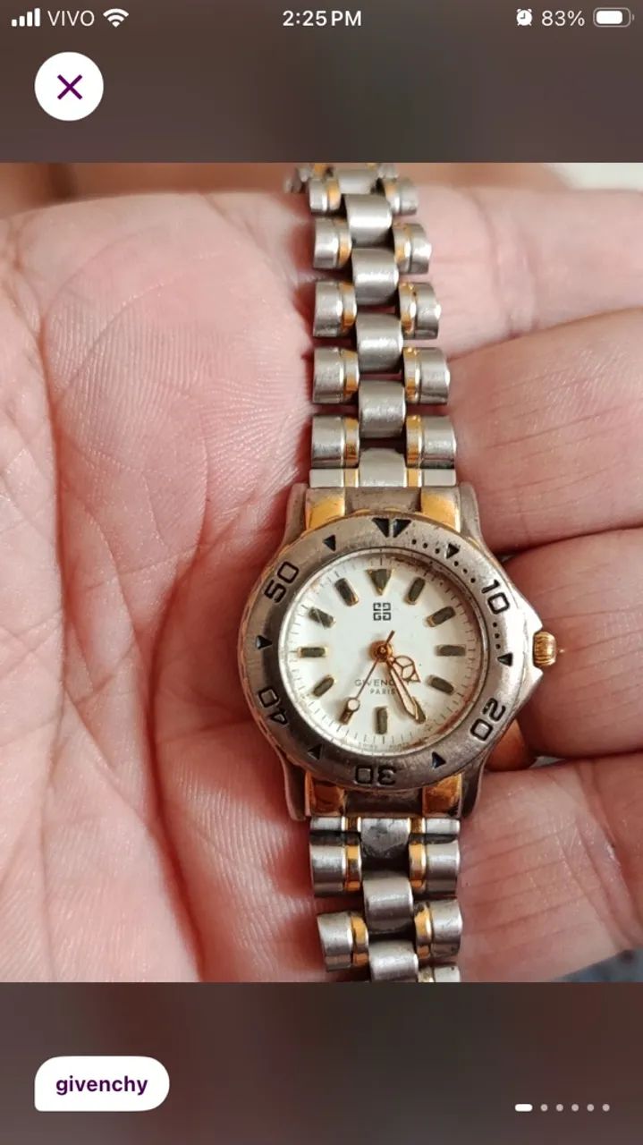 Relógio Givenchy vintage feminino 