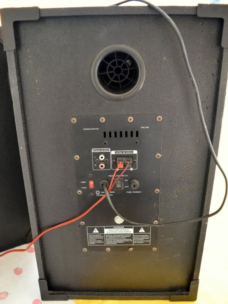 Caixas de Som TRC 100Watts, Completas USB, SD, FM Seminovas. - Foto 5