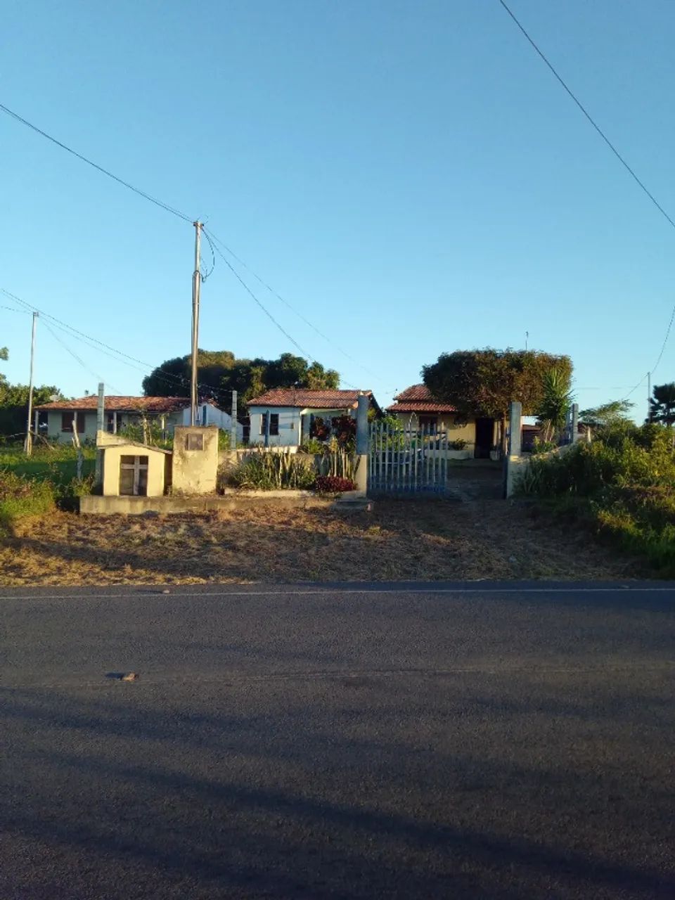 Mini chácara medindo 37m comprimento por 9,30m largura