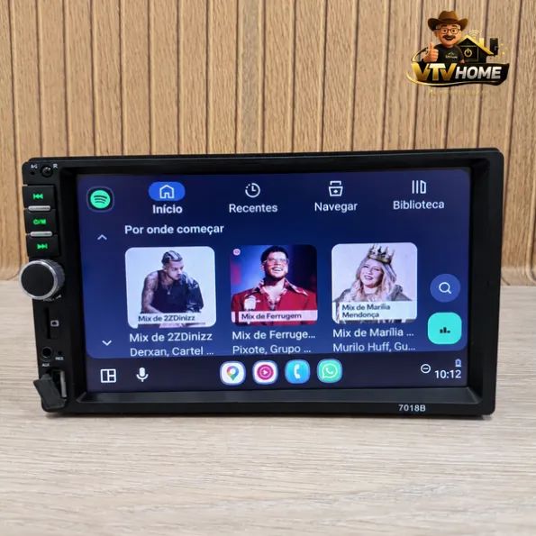 Multimidia 2DIN Com Carplay e Android Auto Com Fio + Entrega Inclusa - Foto 2