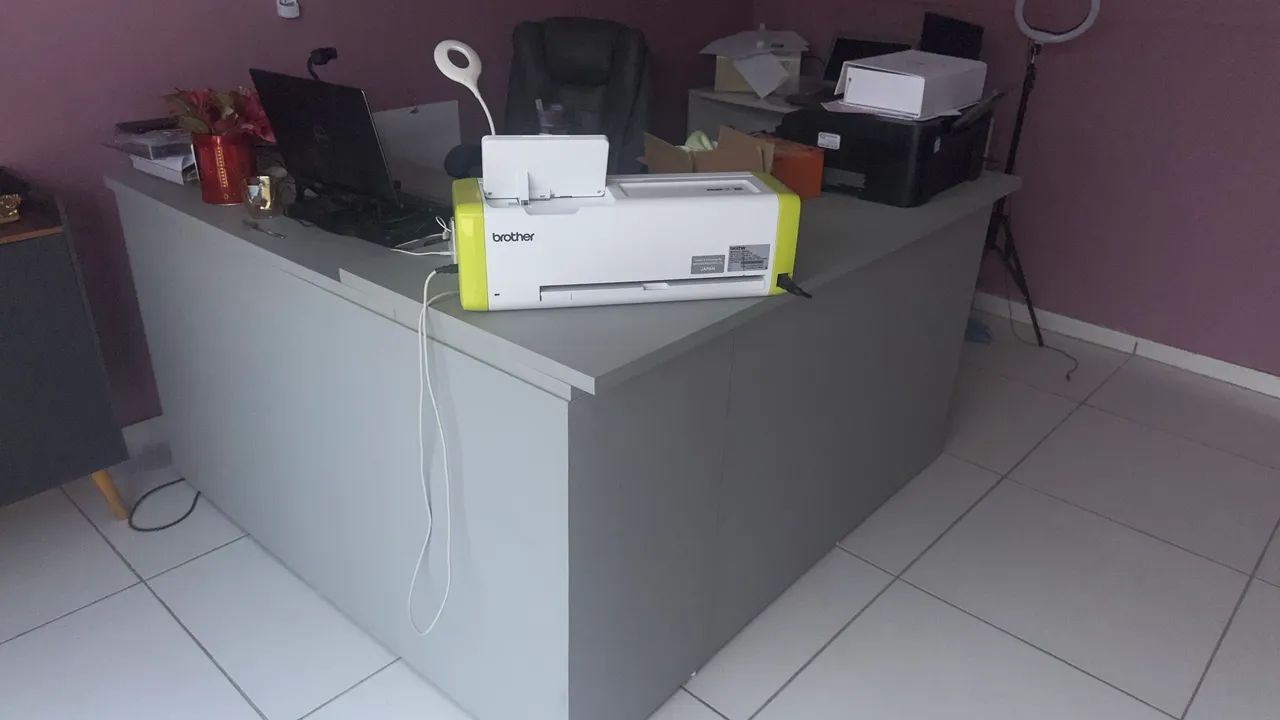 Mesa de trabalho recepção estudo home office 