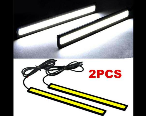 Barra De Led Kit 2Unid.  Cob 17cm Super Branco 12v Arduino Automação Robotica COD-CP338  